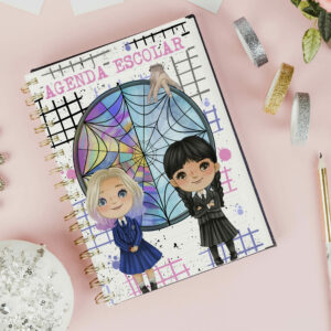 Kit Digital Agenda e Lapis Wandinha