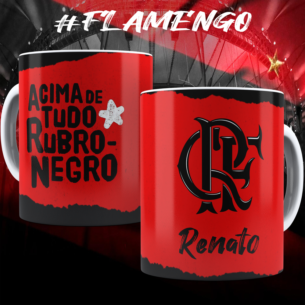 Kit Digital Time de Futebol Flamengo - Arte Digital - By Pizinha