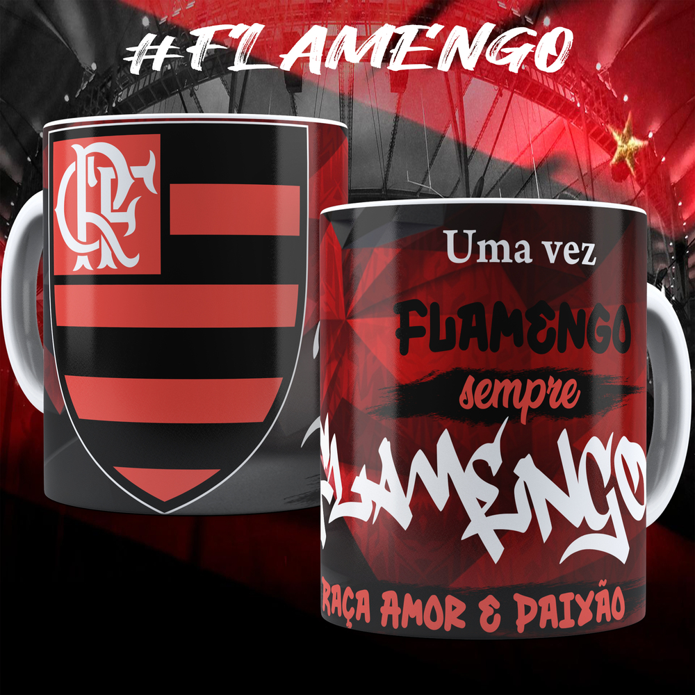 Kit Digital Time de Futebol Flamengo - Arte Digital - By Pizinha