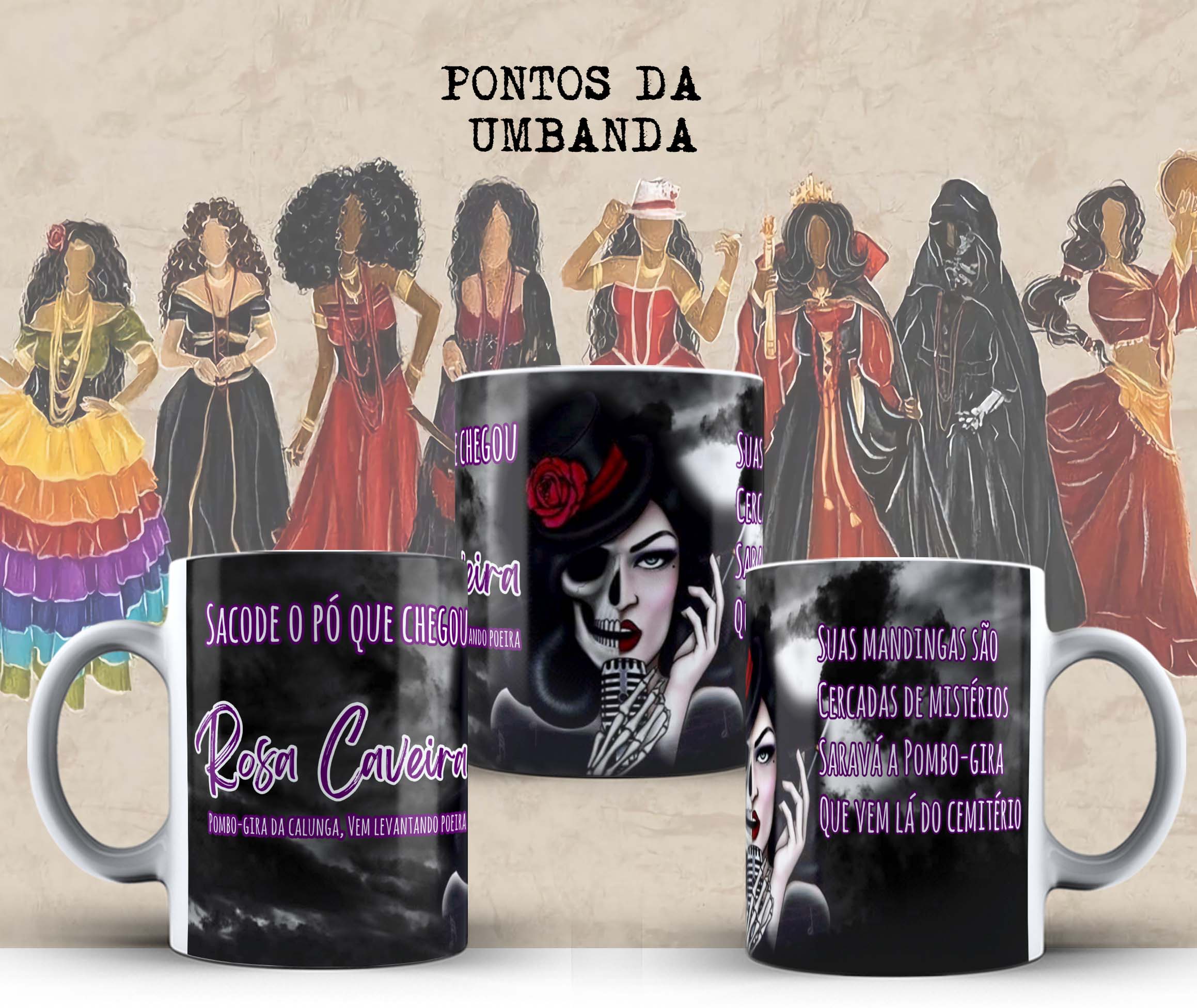 Sacode o pó que chegou Rosa Caveira! Pomba Gira da calunga Vem