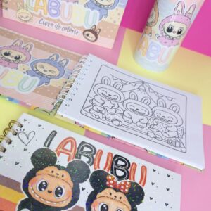 Kit Digital Livro de colorir Labubu